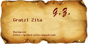 Gratzl Zita névjegykártya