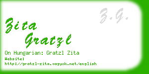 zita gratzl business card